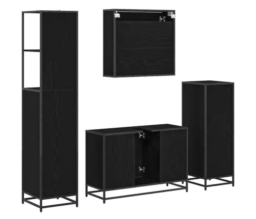 Vannas Istabas Mēbeļu Komplekts Ar Plauktu 3 Pcs Artisānā Ozols Vidaxl