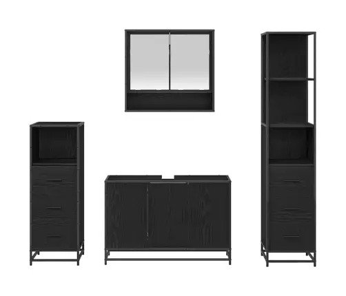 Vannas Istabas Mēbeļu Komplekts Ar Plauktu 3 Pcs Artisānā Ozols Vidaxl