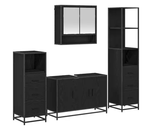 Vannas Istabas Mēbeļu Komplekts Ar Plauktu 3 Pcs Artisānā Ozols Vidaxl