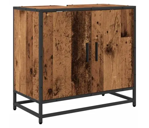 Vannas Istabas Mēbeļu Komplekts 4 Pcs Vecs Koks 65 X 33 X 60 Cm Vidaxl