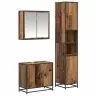Vannitoa Mööbleset 3 Pcs Vana Puit 65 X 33 X 60 Cm Tehispuit Vannitoa Mööbleset 3 Pcs Vana Puit 65 X 33 X 60 Cm Tehispuit
