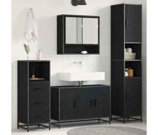 Vonios Baldų Rinkinys 3 Pcs Sena Mediena 90 X 33 X 60 Cm Vonios Baldų Rinkinys 3 Pcs Sena Mediena 90 X 33 X 60 Cm