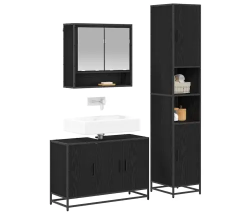 Vonios Baldų Rinkinys 3 Pcs Sena Mediena 90 X 33 X 60 Cm Vonios Baldų Rinkinys 3 Pcs Sena Mediena 90 X 33 X 60 Cm