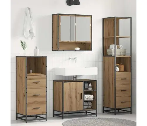 Vonios Baldų Rinkinys 4 Pcs Artisano Ąžuolo 65 X 33 X 60 Cm