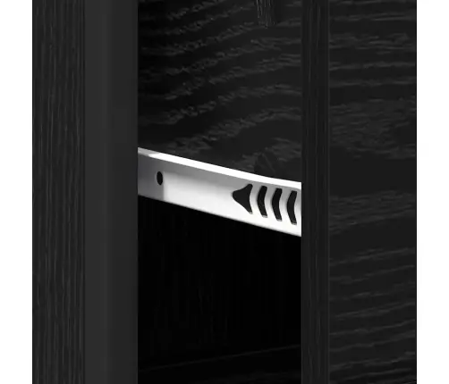 Vannas Istabas Mēbeļu Komplekts Ar Atvilktni 4 Pcs Melns Ozols Vidaxl