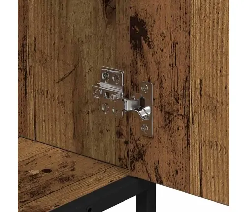 Vonios Baldų Rinkinys 2 Pcs Senovinis Medis Apdirbta Mediena