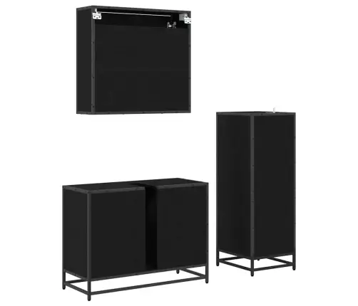 Vannas Istabas Mēbeļu Komplekts 3 Pcs Vecs Koks 80 X 33 X 60 Cm Vidaxl