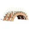 Kalėdų Žvakių Arkos Su 10 Led Žvakių 3 Pcs Ruda 47 X 5 X 29 Cm