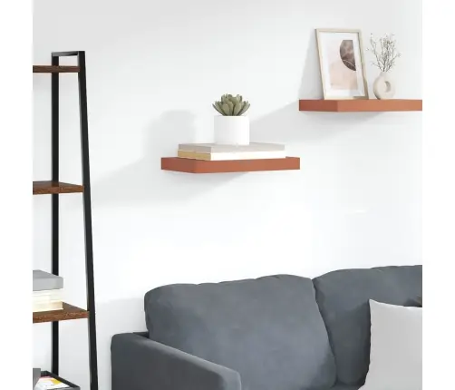 Sienas Plaukts Sarkana 40 X 23,5 X 4 Cm Inženierijas Koks Vidaxl