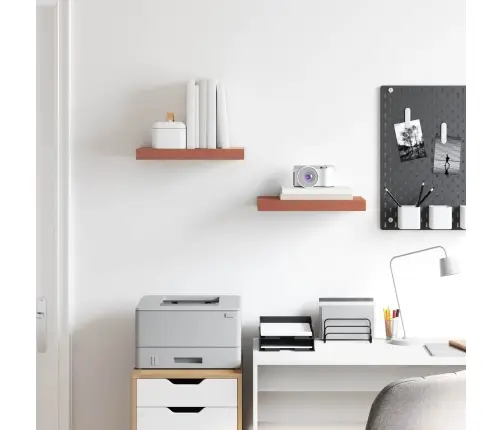 Sieninė Lentyna 2 Pcs Raudona 40 X 23,5 X 4 Cm Apdirbta Mediena