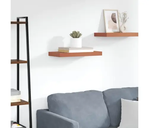 Sienas Plaukts Sarkana 50 X 23 X 4 Cm Inženierijas Koks Vidaxl