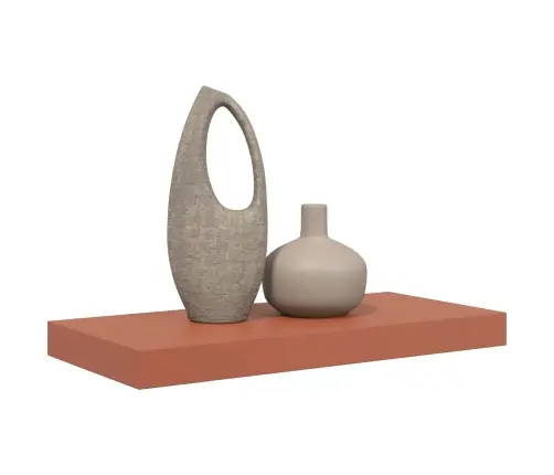 Sienas Plaukts Sarkana 50 X 23 X 4 Cm Inženierijas Koks Vidaxl