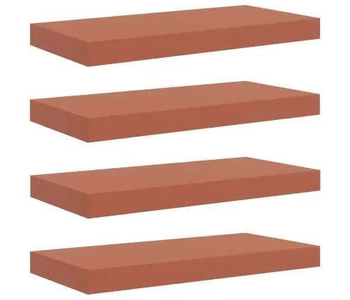 Seinariiul Ladustamisega 4 Pcs Punane 50 X 23 X 4 Cm Tehispuit