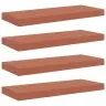 Sienas Plaukts 4 Pcs Sarkana 50 X 23 X 4 Cm Inženierijas Koks Vidaxl