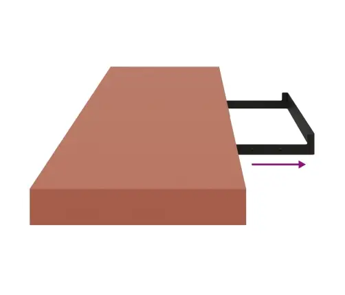 Sienas Plaukts Ar Uzglabāšanu 2 Pcs Sarkana 120 X 23,5 X 4 Cm Vidaxl