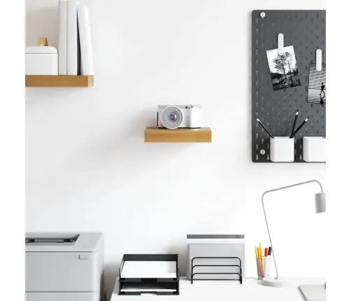 Sienas Plaukts Brūna 23 X 23,5 X 4 Cm Inženierijas Koks Vidaxl