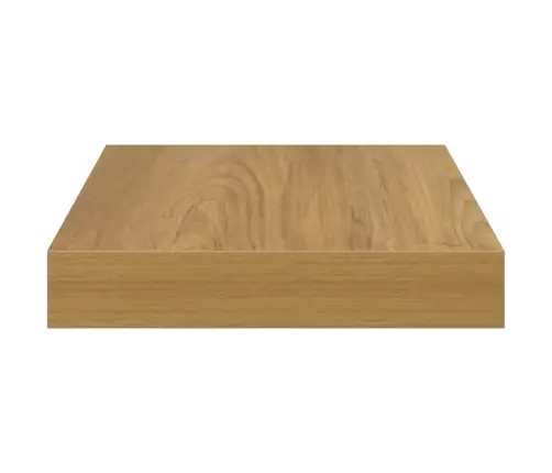 Sienas Plaukts 2 Pcs Brūna 23 X 23,5 X 4 Cm Inženierijas Koks Vidaxl