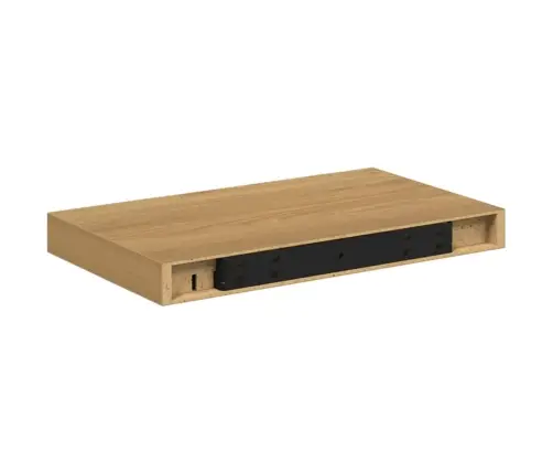 Sienas Plaukts Brūna 40 X 23,5 X 4 Cm Inženierijas Koks Vidaxl