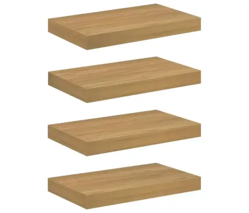 Seinariiul Ladustamisega 4 Pcs Pruun 40 X 23,5 X 4 Cm Tehispuit