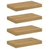 Seinariiul Ladustamisega 4 Pcs Pruun 40 X 23,5 X 4 Cm Tehispuit