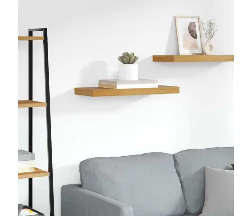 Sienas Plaukts Brūna 50 X 23 X 4 Cm Inženierijas Koks Vidaxl