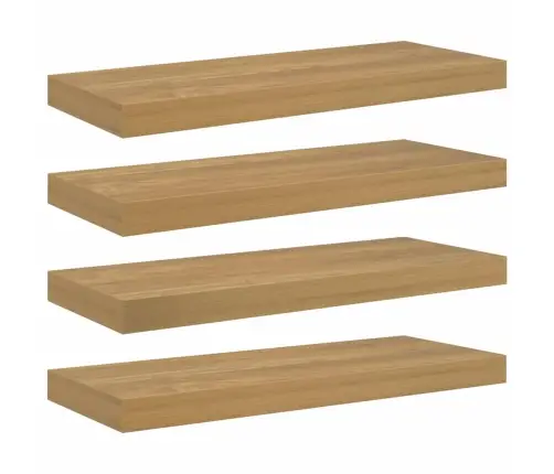 Seinariiul Ladustamisega 4 Pcs Pruun 50 X 23 X 4 Cm Tehispuit