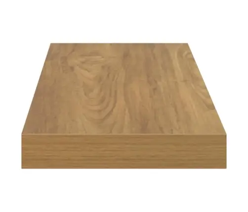Sienas Plaukts Brūna 120 X 23,5 X 4 Cm Inženierijas Koks Vidaxl