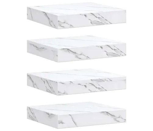 Seinariiul 4 Pcs Valge Marmor 23 X 23,5 X 4 Cm Tehispuit