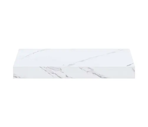 Sieninė Lentyna Balti Marmuro 40 X 23,5 X 4 Cm Apdirbta Mediena