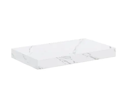 Sienas Plaukts 4 Pcs Balts Marmors 40 X 23,5 X 4 Cm Vidaxl