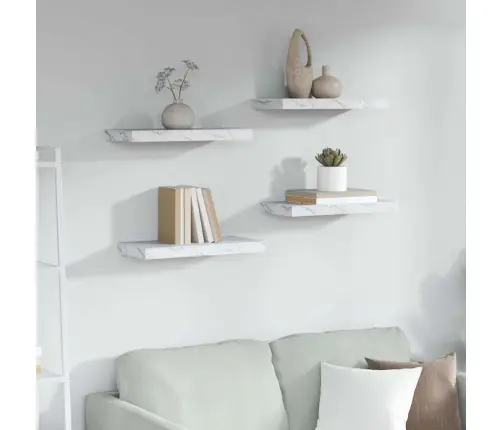 Seinariiul 4 Pcs Valge Marmor 50 X 23,5 X 4 Cm Tehispuit