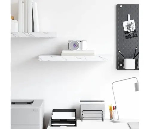 Seinariiul Ladustamisega Valge Marmor 50 X 23 X 4 Cm Tehispuit