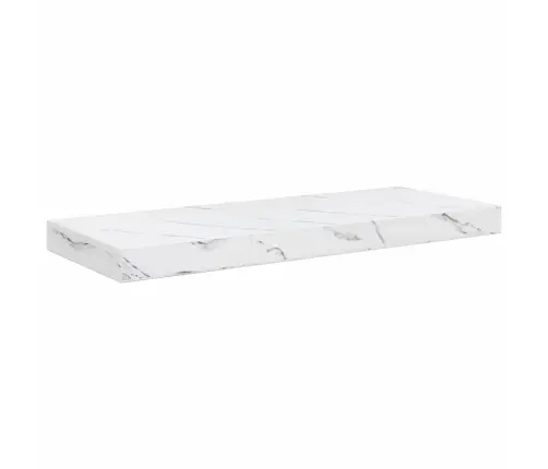 Sienas Plaukts 2 Pcs Balts Marmors 60 X 23,5 X 4 Cm Vidaxl