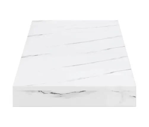 Sienas Plaukts 4 Pcs Balts Marmors 50 X 23 X 4 Cm Vidaxl