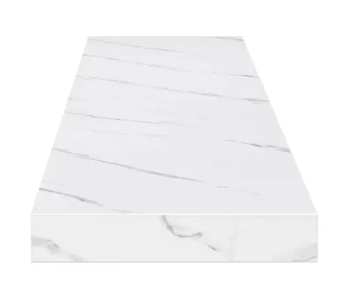 Sieninė Lentyna 2 Pcs Balti Marmuro 120 X 23,5 X 4 Cm