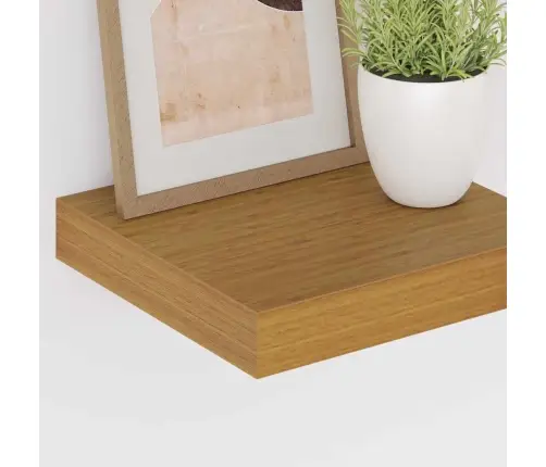 Seinariiul Ladustamisega 2 Pcs Beež 23 X 23,5 X 4 Cm Tehispuit