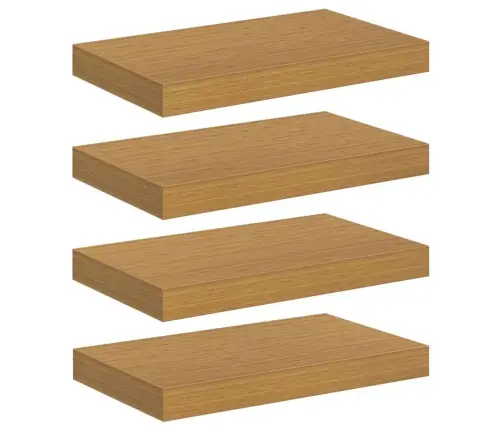 Sieninė Lentyna 4 Pcs Smėlio 40 X 23,5 X 4 Cm Apdirbta Mediena