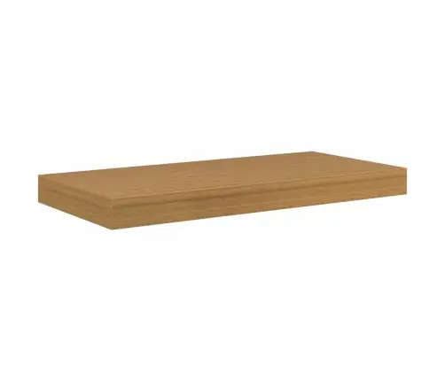 Sienas Plaukts 2 Pcs Bēša 50 X 23 X 4 Cm Inženierijas Koks Vidaxl