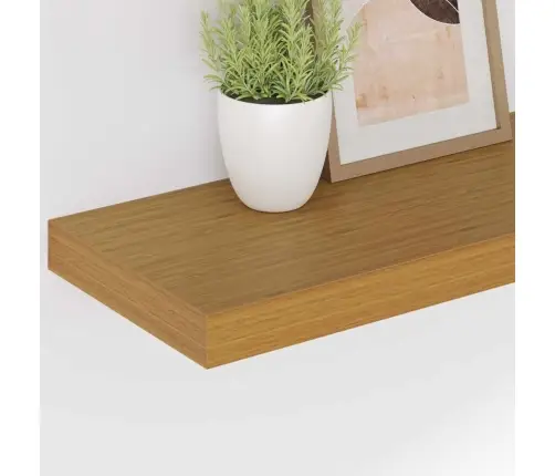 Sieninė Lentyna 2 Pcs Smėlio 60 X 23,5 X 4 Cm Apdirbta Mediena