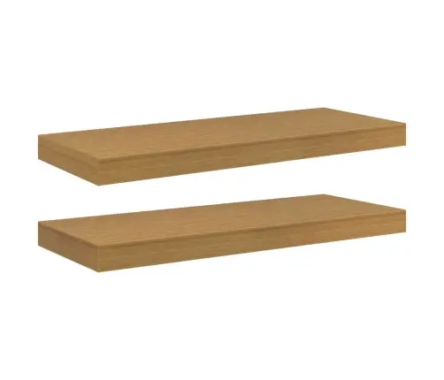 Sieninė Lentyna 2 Pcs Smėlio 60 X 23,5 X 4 Cm Apdirbta Mediena