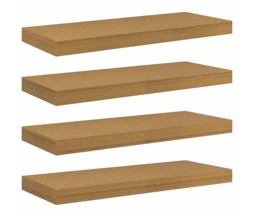 Seinariiul Ladustamisega 4 Pcs Beež 50 X 23 X 4 Cm Tehispuit