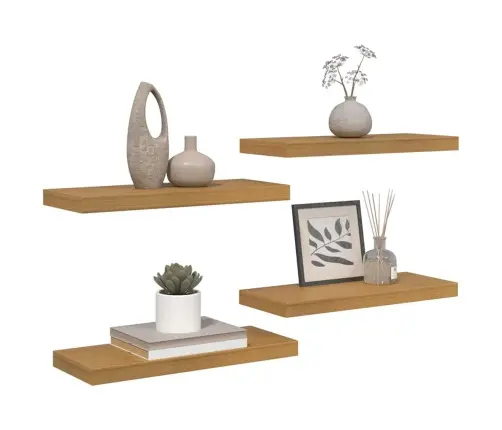 Seinariiul Ladustamisega 4 Pcs Beež 50 X 23 X 4 Cm Tehispuit