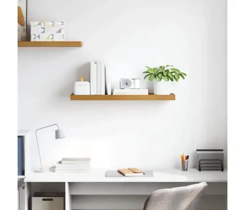 Sienas Plaukts Bēša 90 X 23,5 X 4 Cm Inženierijas Koks Vidaxl