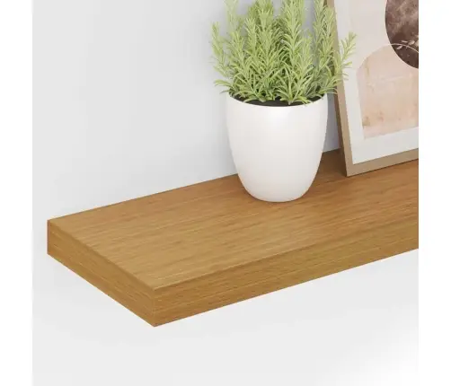 Sienas Plaukts 4 Pcs Bēša 90 X 23,5 X 4 Cm Inženierijas Koks Vidaxl