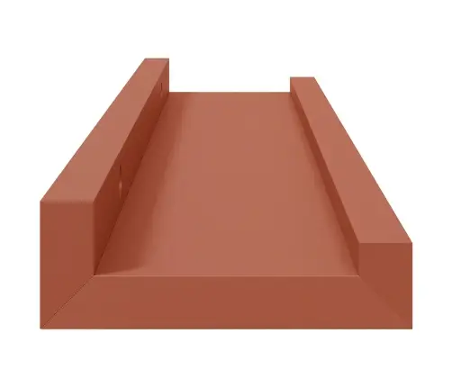 Sienas Plaukts 2 Pcs Sarkana 40 X 9 X 3 Cm Inženierijas Koks Vidaxl