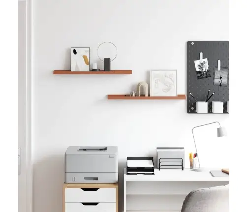 Sienas Plaukts 2 Pcs Sarkana 60 X 9 X 3 Cm Inženierijas Koks Vidaxl