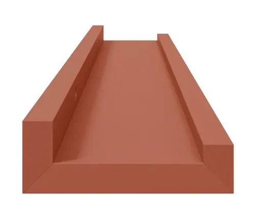 Sienas Plaukts 2 Pcs Sarkana 60 X 9 X 3 Cm Inženierijas Koks Vidaxl