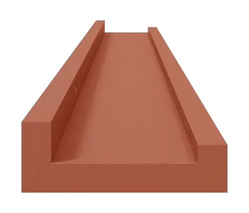 Sienas Plaukts 2 Pcs Sarkana 80 X 9 X 3 Cm Inženierijas Koks Vidaxl