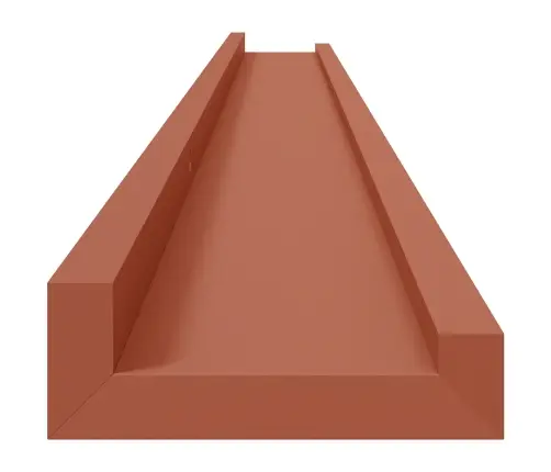 Sienas Plaukts 2 Pcs Sarkana 115 X 9 X 3 Cm Inženierijas Koks Vidaxl