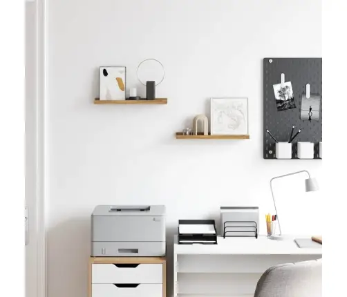 Sienas Plaukts 2 Pcs Brūna 40 X 9 X 3 Cm Inženierijas Koks Vidaxl